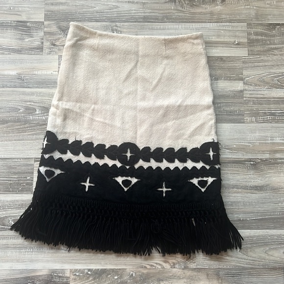 Tory Burch Wool MIDI skirt with fringe - Picture 2 of 3